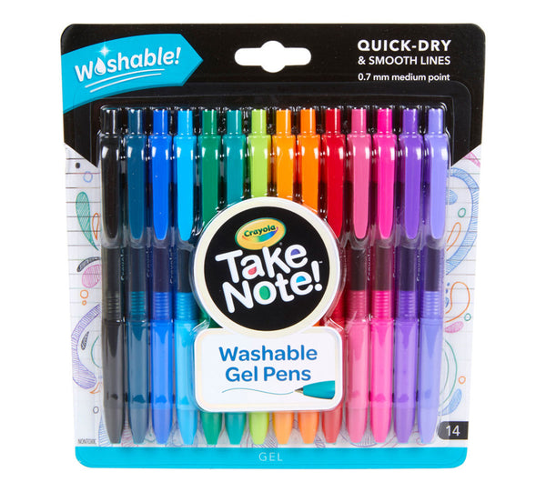 Take Note Washable Gel Pens
