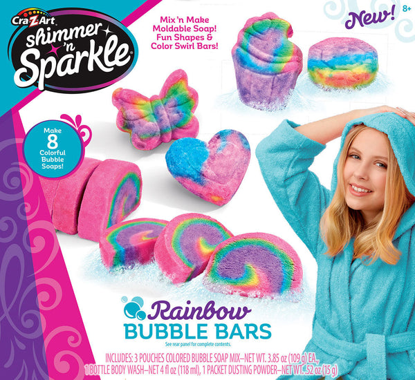 Shimmer and Sparkle Make Your Own Rainbow Bubble Bars