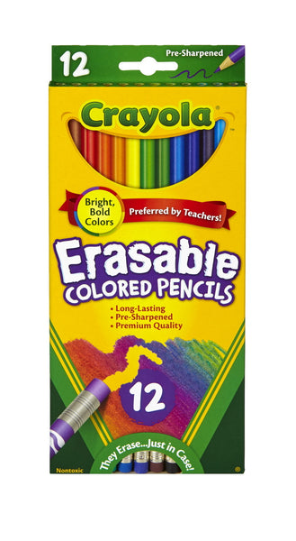 Erasable Colored Pencils, 12 ct