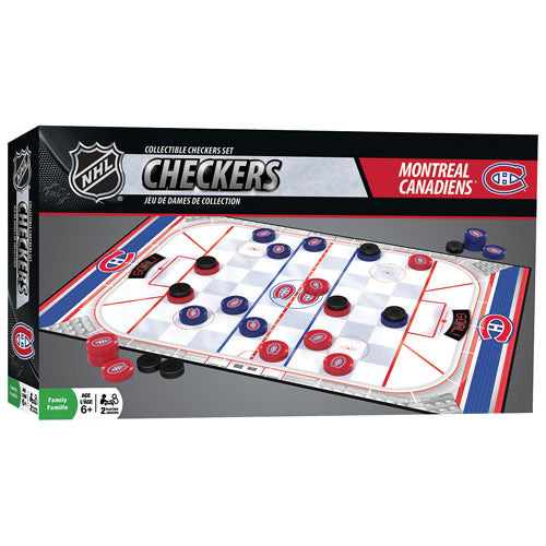NHL Canadiens Checkers Set